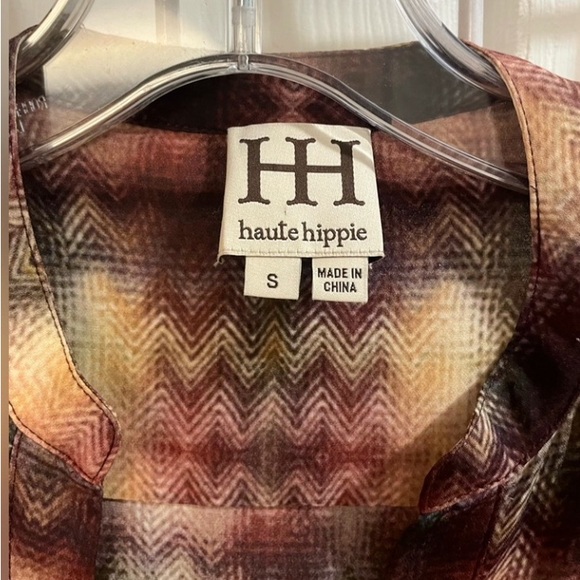 Haute Hippie Popover Silk Blouse - Picture 5 of 6